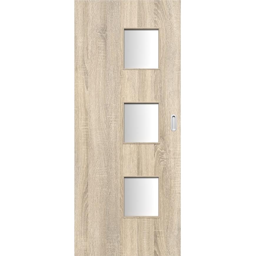 Posuvné dveře Trio 3*3 60L dub sonoma
