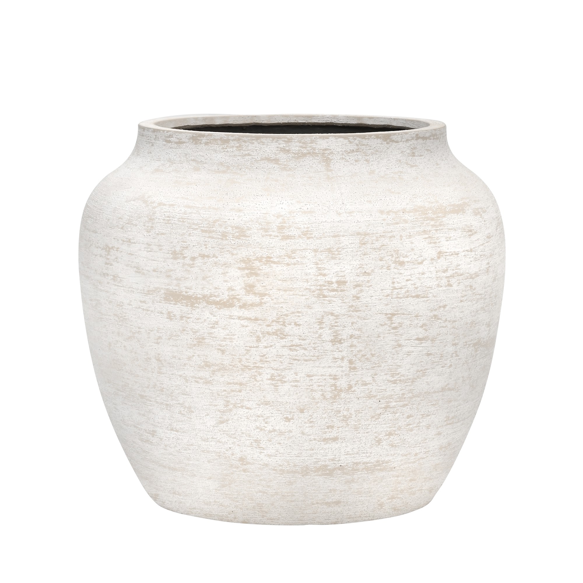 Pottery Pots Květináč Astra, barva ovesně bílá, vel. L - ø 55 cm | v. 48 cm - PotteryPots