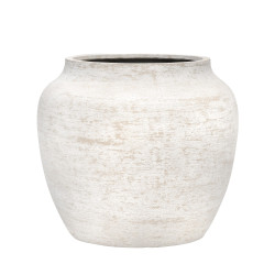 Pottery Pots Květináč Astra, barva ovesně bílá, vel. L - ø 55 cm | v. 48 cm - PotteryPots
