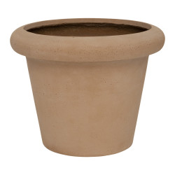 Pottery Pots Květináč Ciro, barva jemná hlína, vel. S - ø 32 cm | v. 25 cm - PotteryPots