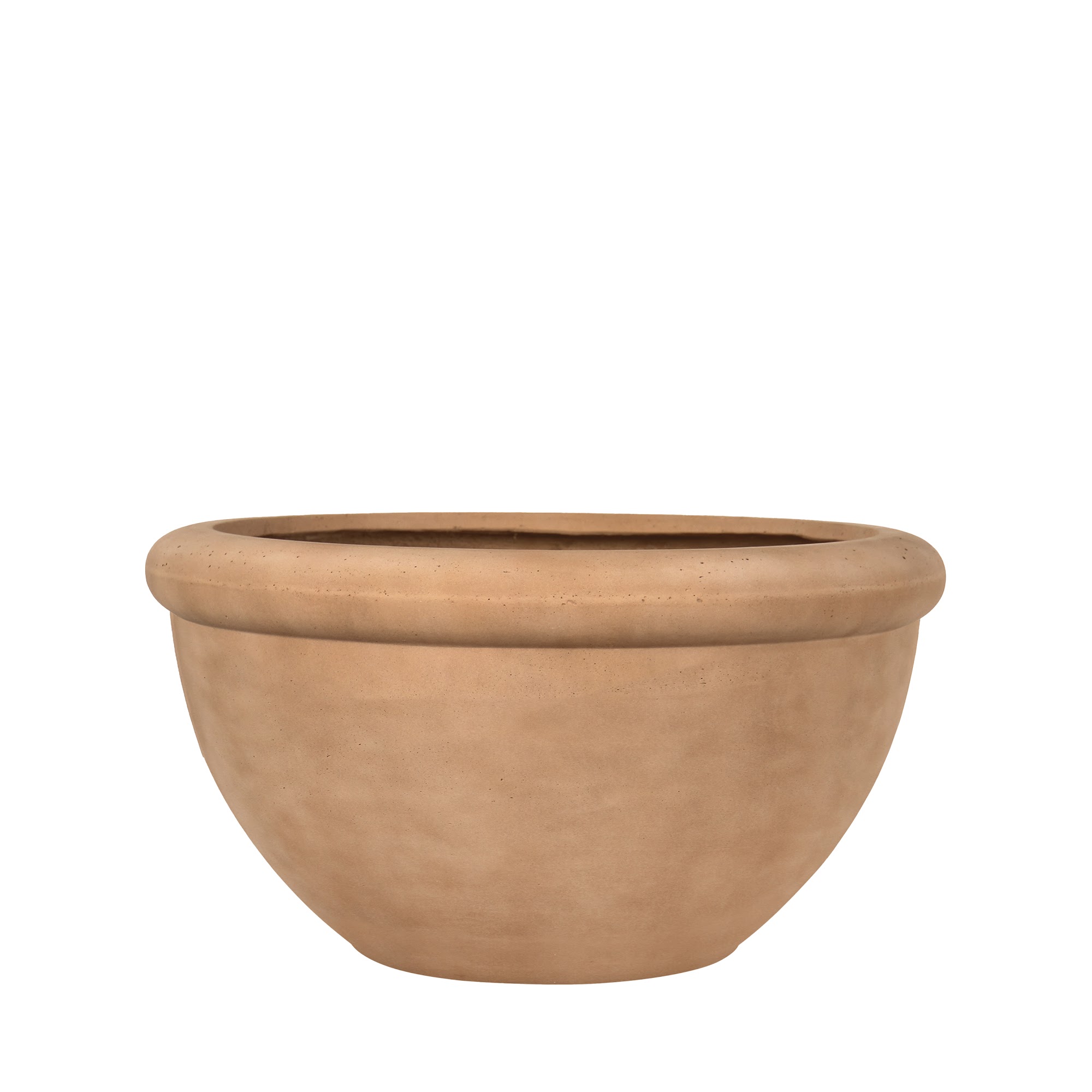 Pottery Pots Květináč Karim, barva jemná hlína, vel. M - ø 50,5 cm | v. 32 cm - PotteryPots