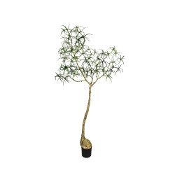 Pottery Pots Realistický umělý strom Lahvovník queenslandský, více velikostí - PotteryPots Velikost: L - ø 50 cm | v. 200 cm