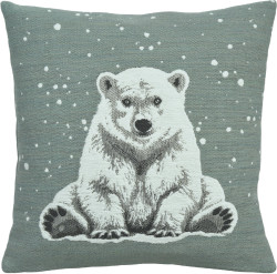 Povlak na polštář Arktos, čtverec 45x45 cm, blue fox - Sander