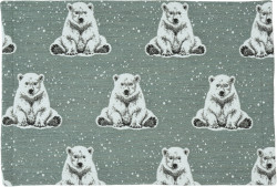 Povlak na polštář Boreas, čtverec 35x50 cm, blue fox - Sander