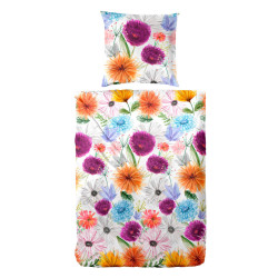 POVLEČENÍ, makosatén, modrá, bobulová, lilková, tmavě žlutá, meruňková, 135/200 cm