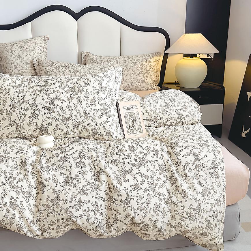 Povlečení bavlněný satén ALBS-01367B 160x200 Lasher