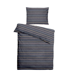 POVLEČENÍ, flanel, tmavě modrá, 140/200 cm