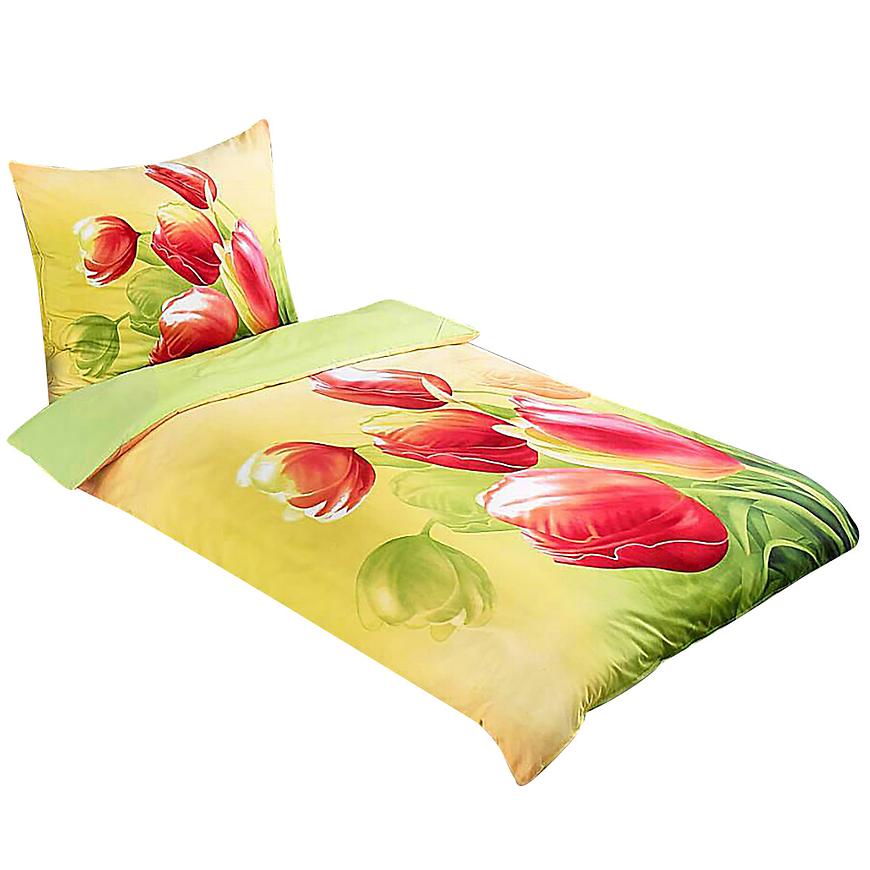Povlečení komfort mikrovlákno 3D 70x90/140x200 tulipány