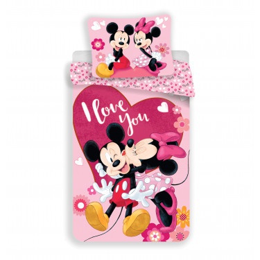Povlečení mickey a minnie in love micro