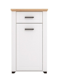 Předsíňová komoda lotta - bílá/dub artisan