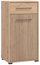 Předsíňová komoda rue - dub artisan/černá