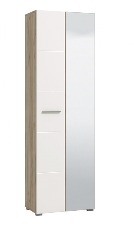 Předsíňová skříň falka - dub šedý/bílá