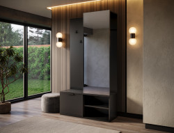 Předsíňová stěna Oturra Barva korpusu: Černá