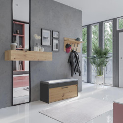 Předsíňová stěna Parma antracit/artisan