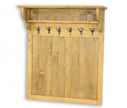 Předsíňová stěna z masivu gab 03 - k02 tmavá borovice