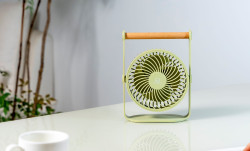 Přenosný větrák Lyra, více variant - Gingko Varianta: olivově zelená