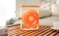 Přenosný větrák Lyra, více variant - Gingko Varianta: pálená broskev