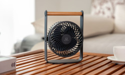 Přenosný větrák Lyra, více variant - Gingko Varianta: vesmírně šedá