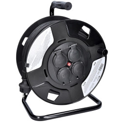 Prodlužovací přívod na bubnu, 4 zásuvky, IP44, 3x 1.5mm2, délka 50m