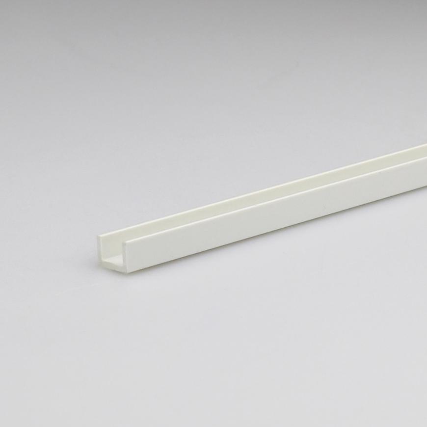 Profil U PVC bily lesk 6.2x8.7x1000