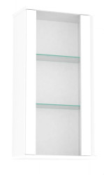 Prosklená závěsná skříňka rea amy 24 - bílá
