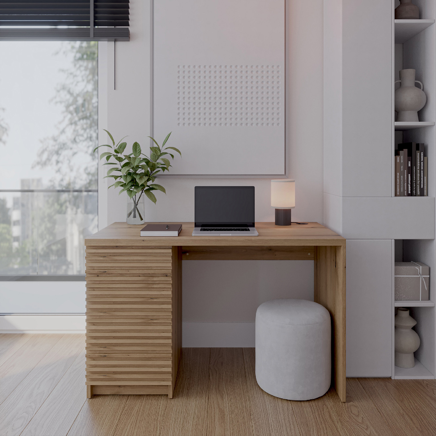 Psací stůl Bisett Barva korpusu: Dub - Artisan, Rozměry: 120 cm