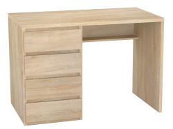 Psací stůl rea play 2, levý - dub bardolino