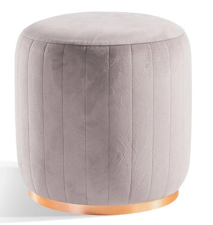 Puf viviana - světle šedá