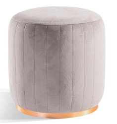 Puf viviana - světle šedá