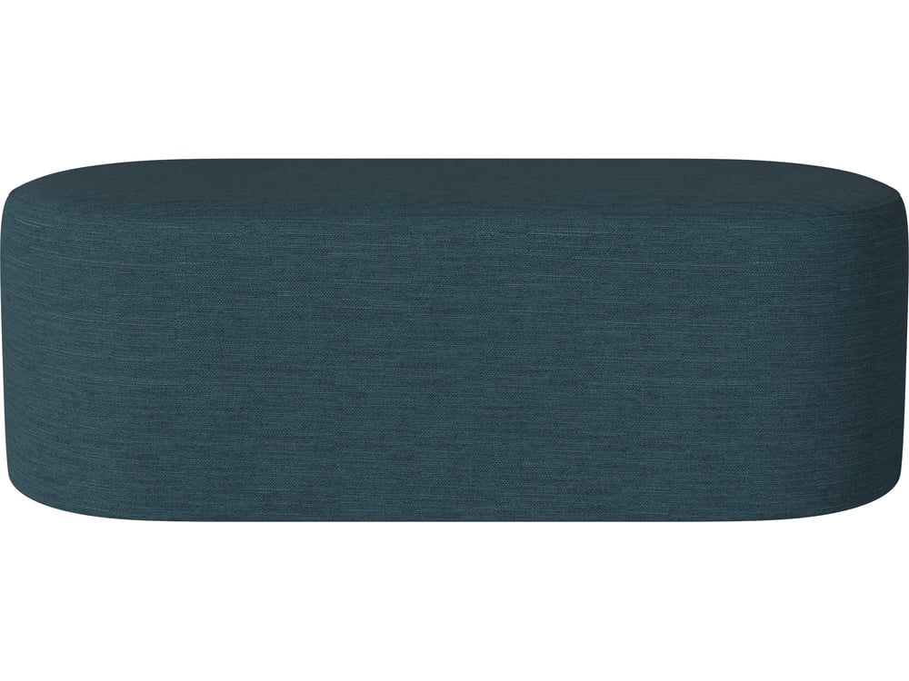 Puf Zyl oválný - 50 x 120 cm, více variant - Bolia Varianta: Baize - Smooth weave, Dust Blue