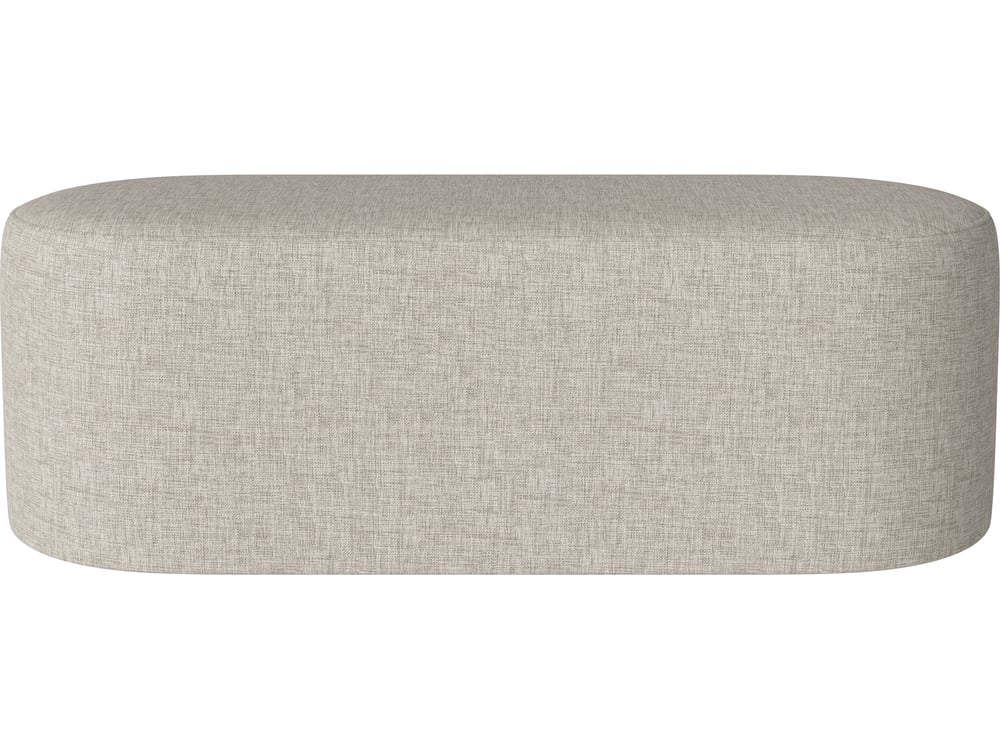 Puf Zyl oválný - 50 x 120 cm, více variant - Bolia Varianta: Nantes - Smooth weave, Sand
