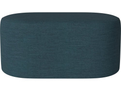 Puf Zyl oválný - 50 x 90 cm, více variant - Bolia Varianta: Baize - Smooth weave, Dust Blue