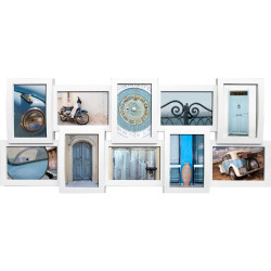 RÁM NA OBRAZOVÉ KOLÁŽE, 10 foto, 73/31/3,5 cm