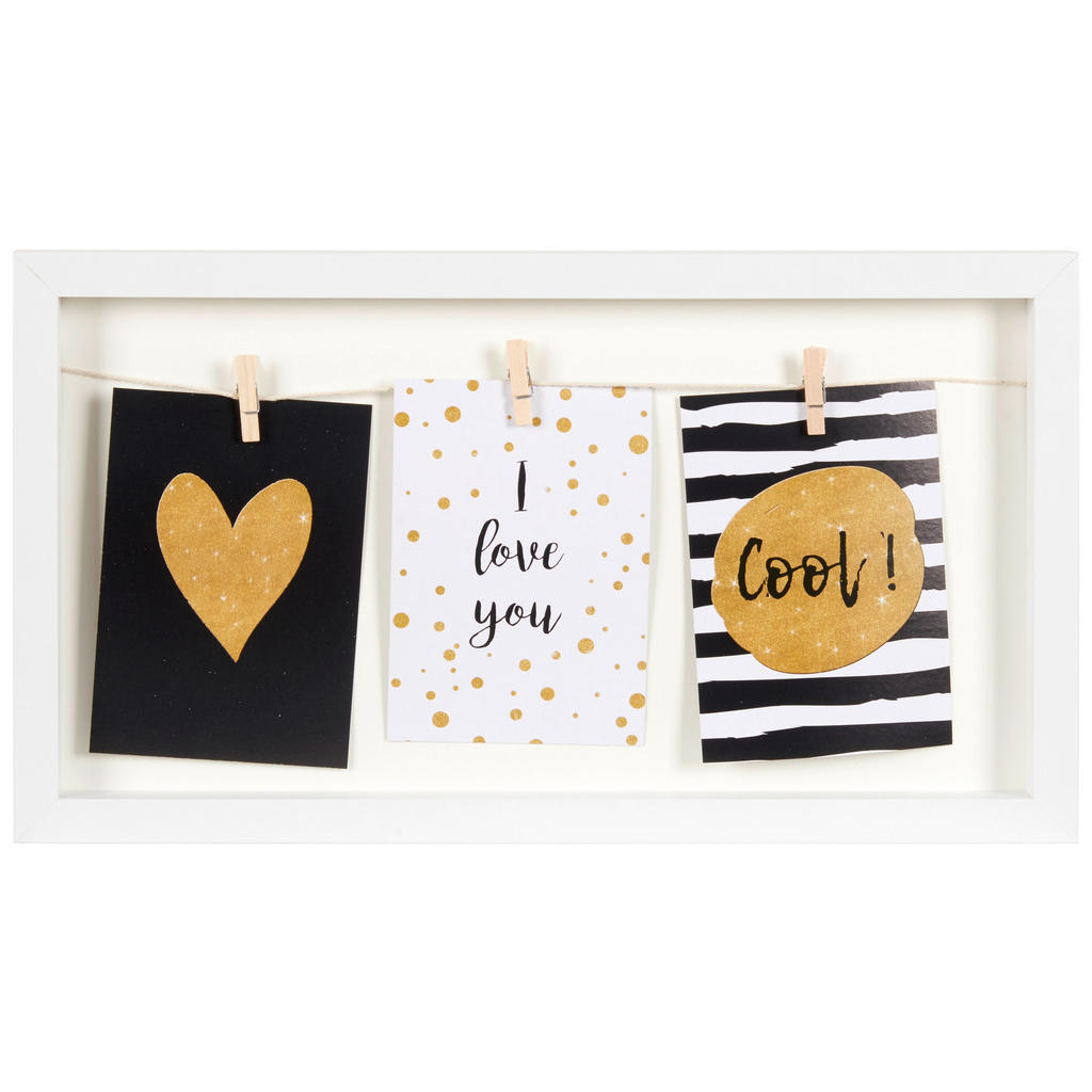 RÁM NA OBRAZOVÉ KOLÁŽE, 3 foto, 43/24/3 cm