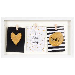 RÁM NA OBRAZOVÉ KOLÁŽE, 3 foto, 43/24/3 cm