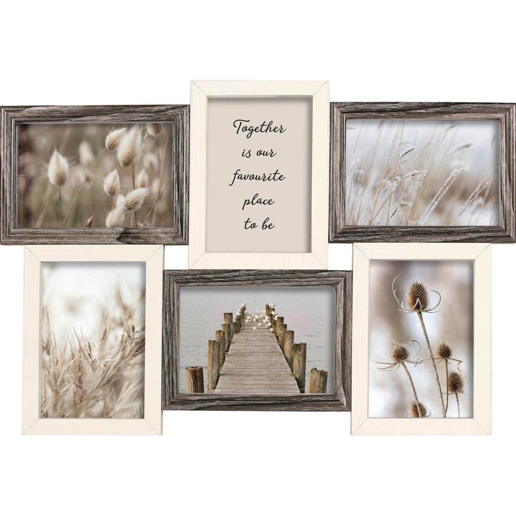 RÁM NA OBRAZOVÉ KOLÁŽE, 6 foto, 46,5/32/1,8 cm
