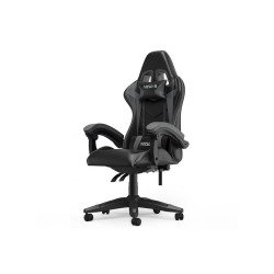 Rattantree HERNÍ-ŽIDLE ergonomická, nastavitelné opěradlo, polštářky – Černá/Sivá