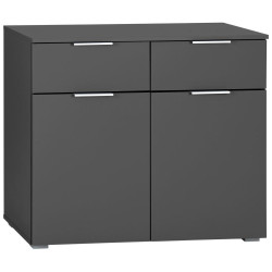 Rauch Möbel KOMODA, šedá, 80/81/42 cm