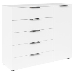 Rauch Möbel KOMODA, bílá, barvy chromu, 120/100/42 cm