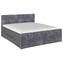 Rauch Möbel POSTEL S ÚLOŽNÝM PROSTOREM, 180/200 cm, šedá