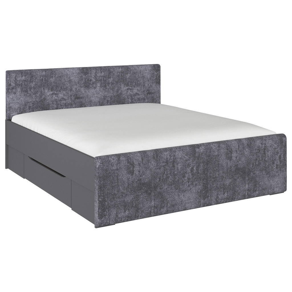 Rauch Möbel POSTEL S ÚLOŽNÝM PROSTOREM, 180/200 cm, šedá