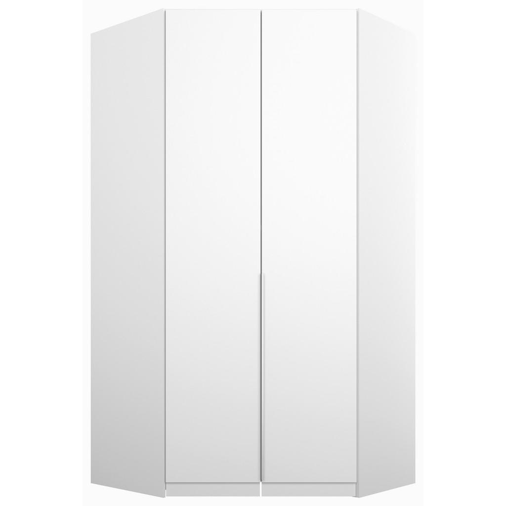 Rauch Möbel ROHOVÁ ŠATNÍ SKŘÍŇ, bílá, 117/229/117 cm