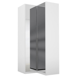 Rauch Möbel ROHOVÁ ŠATNÍ SKŘÍŇ, barvy stříbra, bílá, 100/229/102 cm