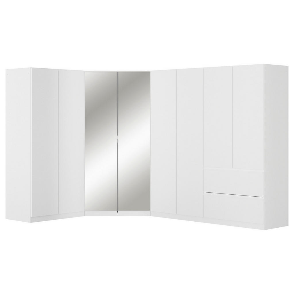 Rauch Möbel ROHOVÁ ŠATNÍ SKŘÍŇ, bílá, 208/197/298 cm