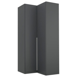 Rauch Möbel ROHOVÁ ŠATNÍ SKŘÍŇ, šedá, 100/229/102 cm