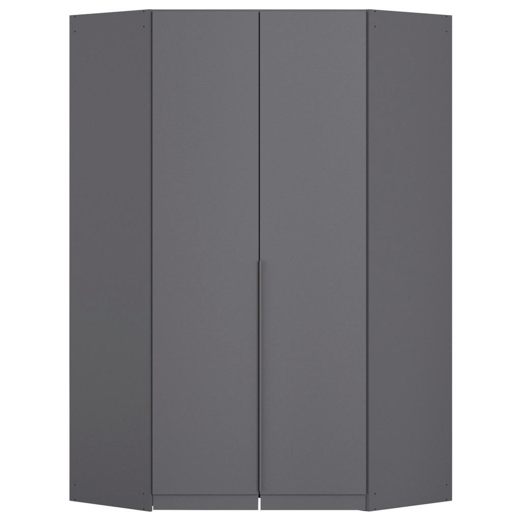 Rauch Möbel ROHOVÁ ŠATNÍ SKŘÍŇ, šedá, 117/229/117 cm