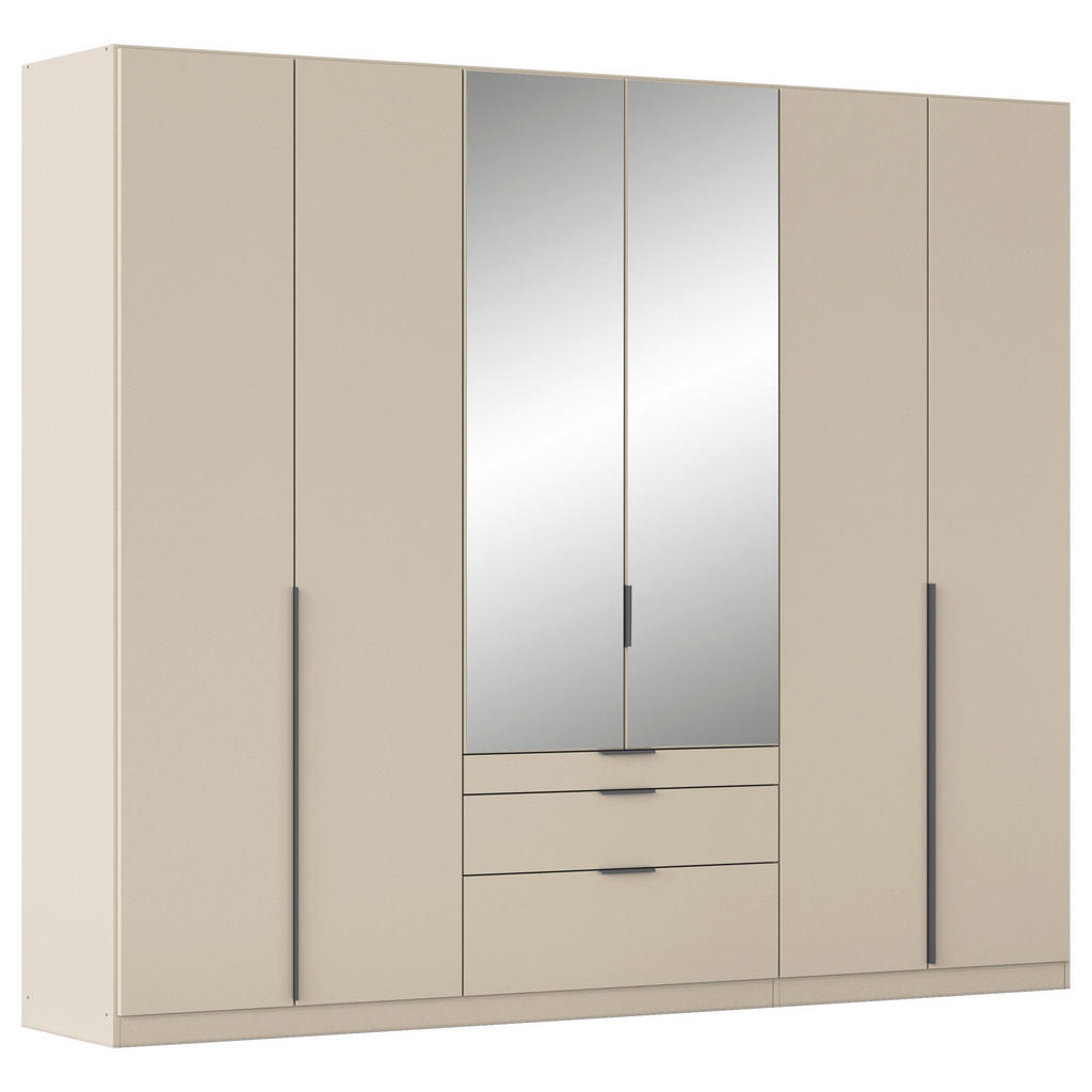 Rauch Möbel ŠATNÍ SKŘÍŇ S OTOČNÝMI DVEŘMI, barvy stříbra, šampaňská, 271/229/54 cm