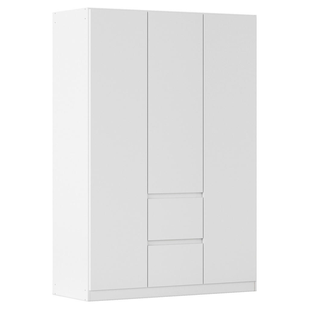 Rauch Möbel ŠATNÍ SKŘÍŇ S OTOČNÝMI DVEŘMI, bílá, 136/197/54 cm