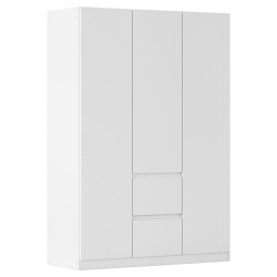 Rauch Möbel ŠATNÍ SKŘÍŇ S OTOČNÝMI DVEŘMI, bílá, 136/197/54 cm