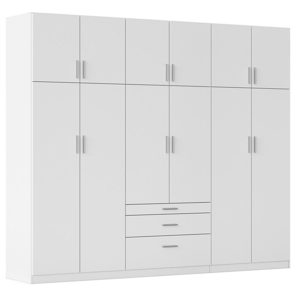 Rauch Möbel ŠATNÍ SKŘÍŇ S OTOČNÝMI DVEŘMI, bílá, 271/229/54 cm